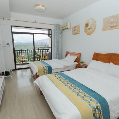 迷人江景双床房