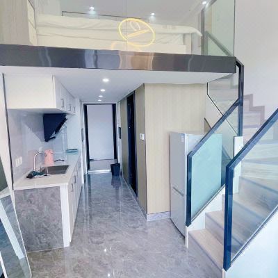 望江—舒适夜景loft大床房（带冰箱洗衣机）