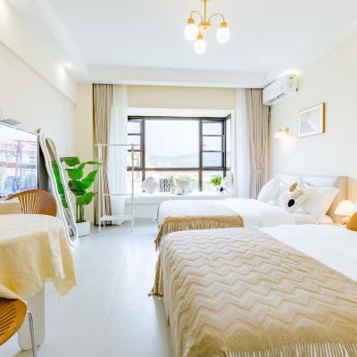 法式奶油双床房（淡雅+舒适+温馨）