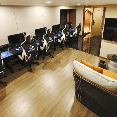 轻奢棋牌loft五人间[4060Ti+爱攻2K170HZ电竞显示器]+麻将桌+全屋智能+65寸电视