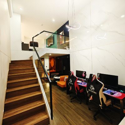 轻奢智能loft大床房[4060Ti+爱攻2K170HZ电竞显示器+全屋智能+65寸电视]