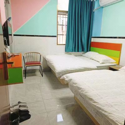 标准双人房(空调+酒店提供自助洗衣机)