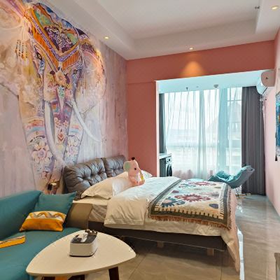 亚斯曼·象林ins告庄全景大床房