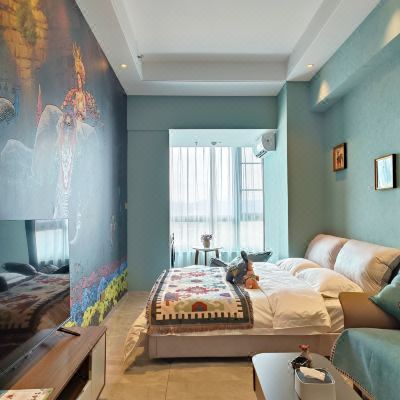 摩洛哥· 森系ins告庄全景大床房