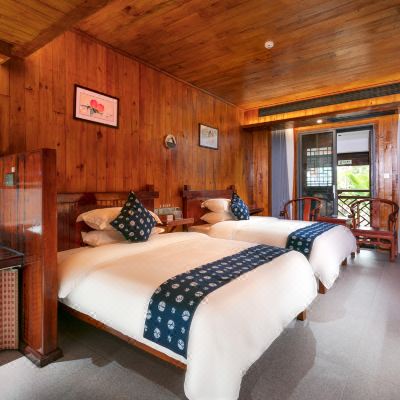 千家寨·景观阳台双床房