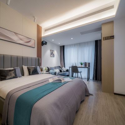 城景投影大床房《洗衣机+冰箱、高清投影》