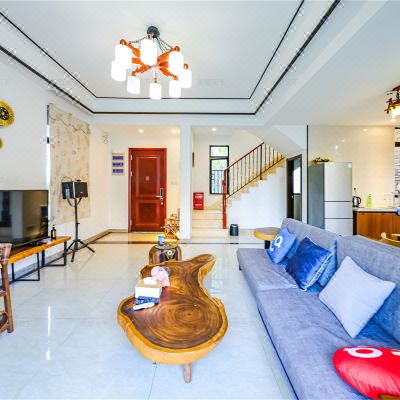 「花园BBQ+嗨唱KTV+麻将+厨房」奶油酥酥糖丨6房联排别墅