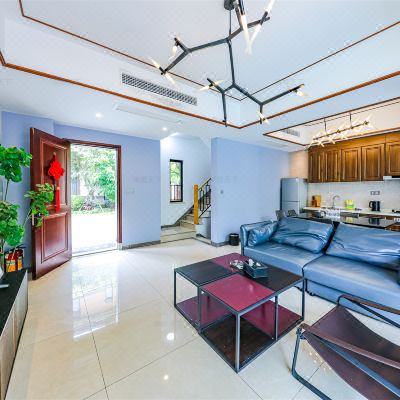 「汤沐泡池+花园BBQ+麻将+厨房」椰椰小卷饼丨7房联排别墅