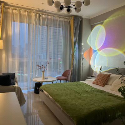 河景落日轻奢投影大床房