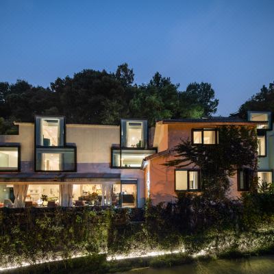 全景阳光山景连幢