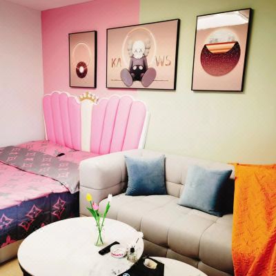 粉色网红公主房