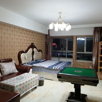 麻将主题大床房