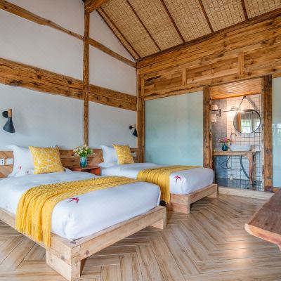 花木庭院双床房