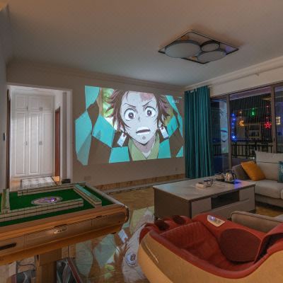 畔湖湾家庭影院4室2厅2卫按摩麻将套房