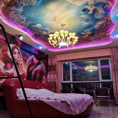 上佳主题圆床空调房