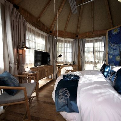 星空树屋圆床房