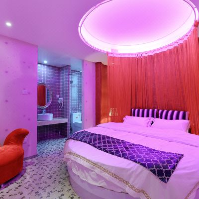 公主主题圆床房