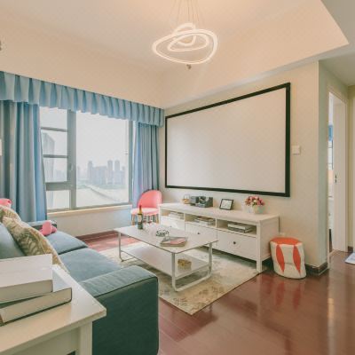 270度二室一厅家庭影院套房(100寸巨幕+洗衣机+小冰箱+爱奇艺VIP)