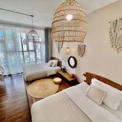 若拙-侘寂风榻榻米阳台景观豪华双床房