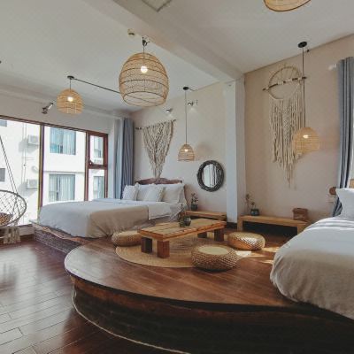 坐忘-侘寂风榻榻米景观豪华双床房