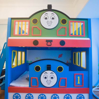 酷萌火车滑梯三床房