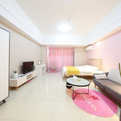 粉红少女心主题房（带洗衣机）