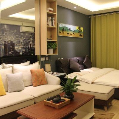 城市夜景大床房