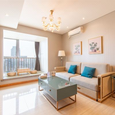 豪华城景五人家庭双套房