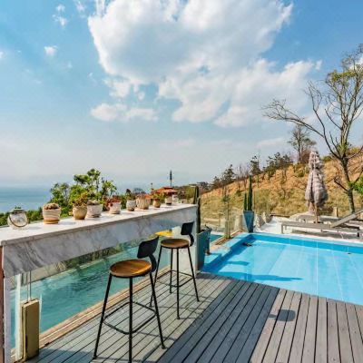 别墅整包独栋（独享整套房源+10个房间+无边泳池+麻将房+露台+烧烤）