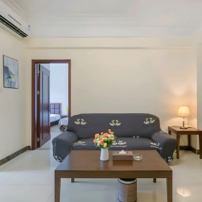 精选蜜月亲子沙滩景两房一厅-可煮饭