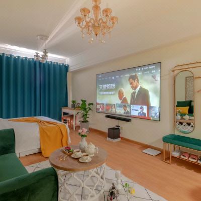 留影-影院大床房(全平台影视会员+影院音响)