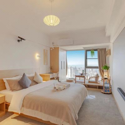 留海-影院海景大床房(全屋智能+极米影院+茶空间+冰箱+洗衣机）