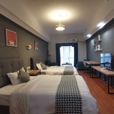 同行 I 精选双床房 I 大空间可住多人（冰箱+洗衣机）