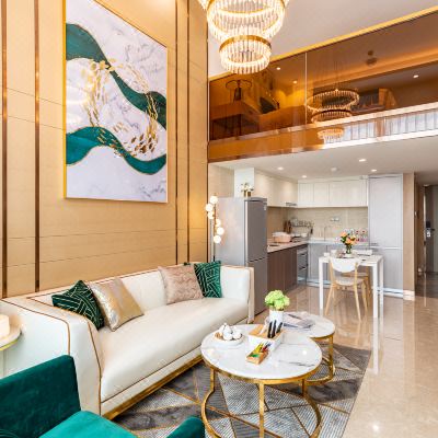 拾光江景复式大床房（珠江夜景+安静高楼层）