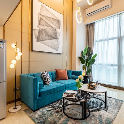 璀璨城景复式大床房（烘干洗衣机+电视投屏）