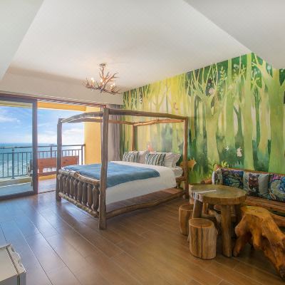 享海ins180度一线正面海景一房套房-看日出+海景阳台