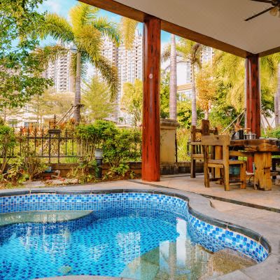 晨沐·6房9床KTV麻将温泉别墅