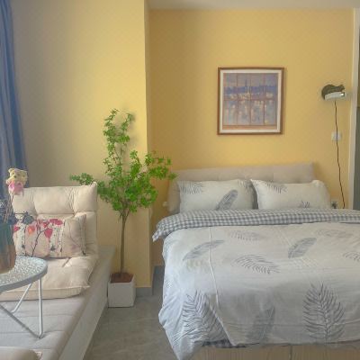 一房一厅双床豪华家庭投影4人套房