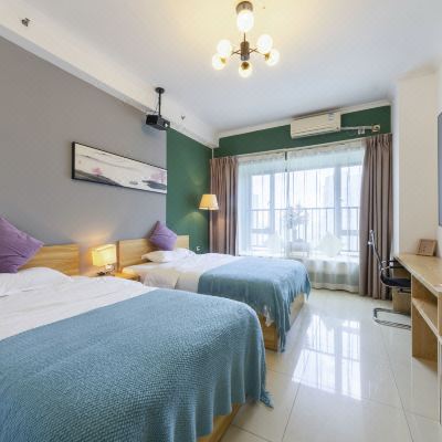 巨幕豪华影音双床房