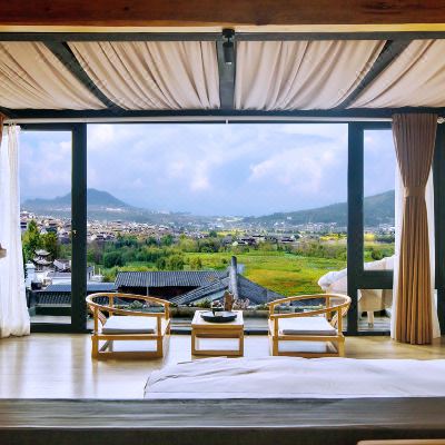 玖舍全景阳台大床房