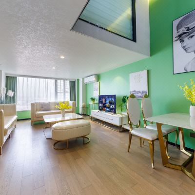 现代时尚loft双卧套房 （洗衣机+烘干机+冰箱）