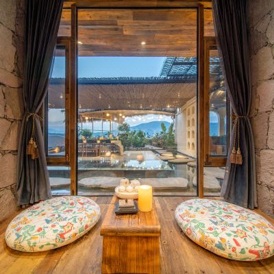 石贰庭院温泉浴缸亲子家庭房