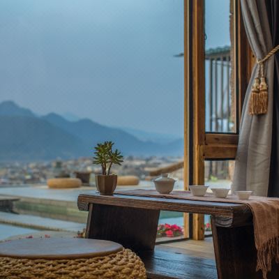 石叁庭院温泉浴缸蜜月圆床房