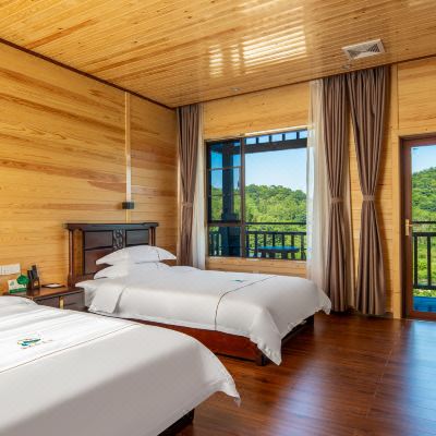 茗茶居木屋豪华双床房