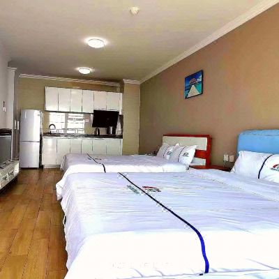 一线海景露台双大床房