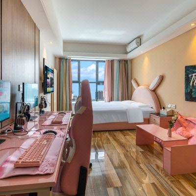 hello kitty主题电竞双人房[I7+3070TI显卡+4K电视+罗技魔豹双鼠标+LOL钻石特权]