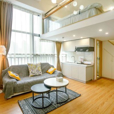 清新花语loft大床房