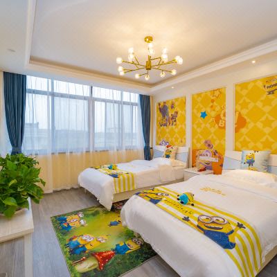 动漫主题双床房