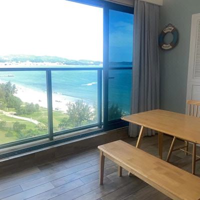 一线临海90度海景套房2房2卫3床