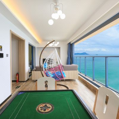 小清新全海景套房2房2卫3床麻将房